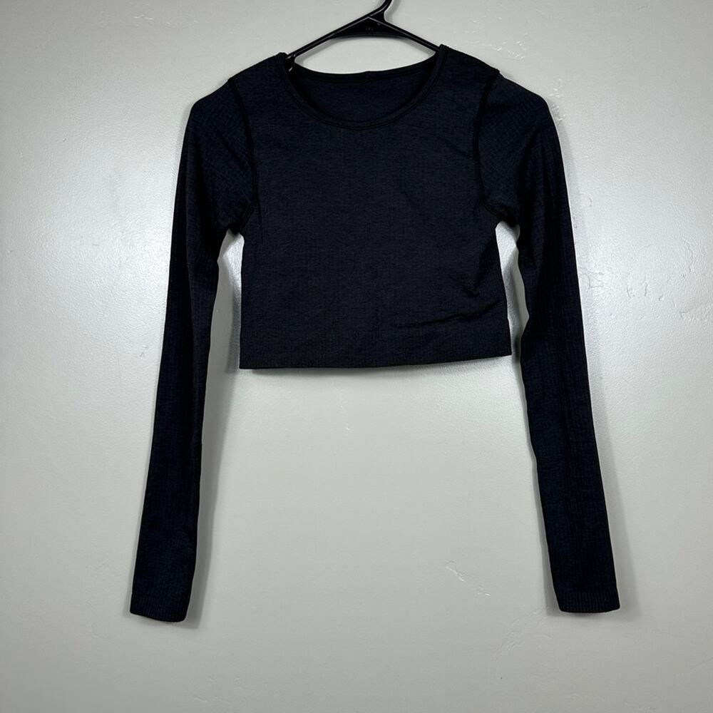 Lululemon Ebb to Street Long Sleeve Black Size 4 - Picture 1 of 9